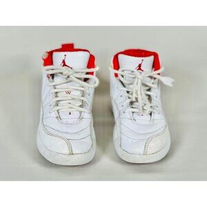 Nike Air Jordan 12 Retro PS FIBA White/Red/Gold 151186-107 Size 11 Child